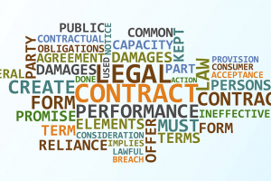 A colorful word cloud of terms related to paralegal studies.